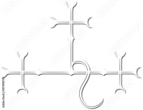 Sigil of Lilith- Female demon Lilith symbol, png, 300 dpi,  lilith symbol, tattoo, art, white.