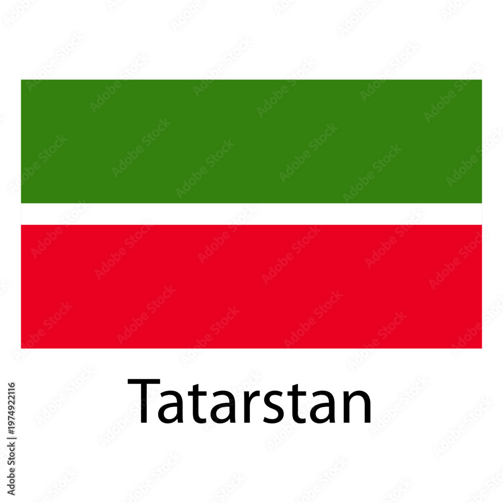 Naklejka premium Tatarstan national flag