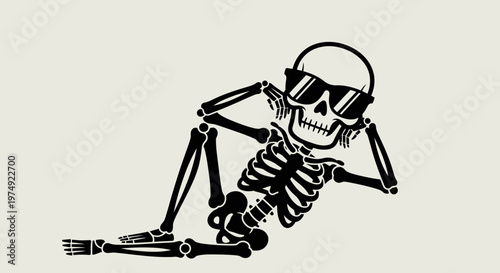 A futuristic 3d vector illustration of a metallic robot skull and crossbones cyborg character featuring mechanical digital equipment and robotic technology