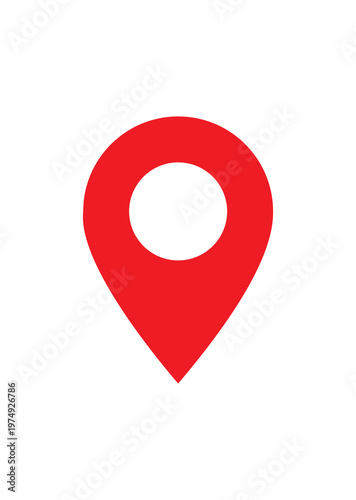 A set of 3d red map pointer pin icons designed for gps navigation and location marking on web travel applications