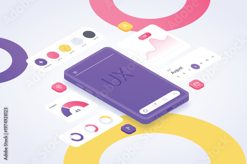 Gradient ui ux landing page