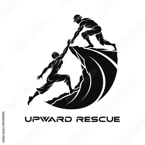 Upward Rescue A Symbol of Assistance and Support in Challenging Climbs
