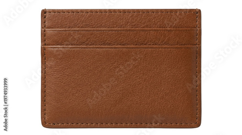 Obraz na płótnie Brown leather card holder wallet mockup