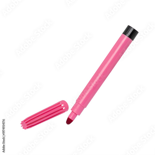 Felt Tip Pen. Marker pen. Pink Felt-Tip Pen.