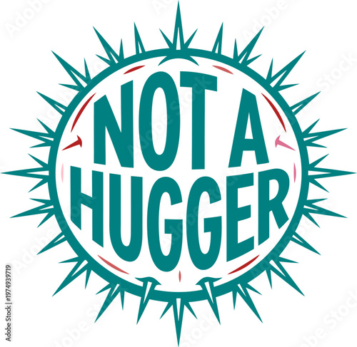 Funny social skills are on strike quote on wooden protest sign, blue hand drawn typography vector, humorous introverted personality graphic