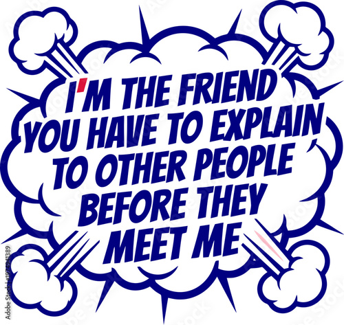 Funny social skills are on strike quote on wooden protest sign, blue hand drawn typography vector, humorous introverted personality graphic