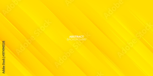 Abstract modern bright yellow gradient background. Trendy simple diagonal dynamic geometric stripes vector design with shine lines and shadow