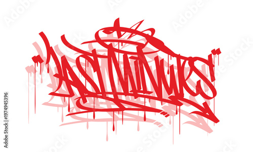 LAST MINUTES graffiti tag style design