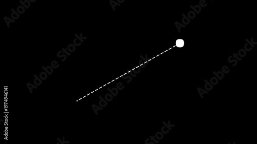 animated dashed line with moving dot