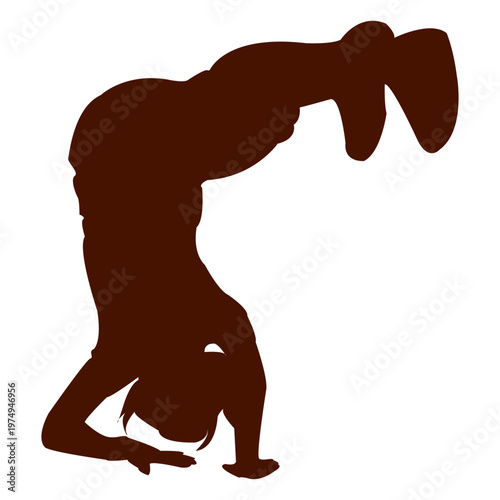 silhouette of dancer