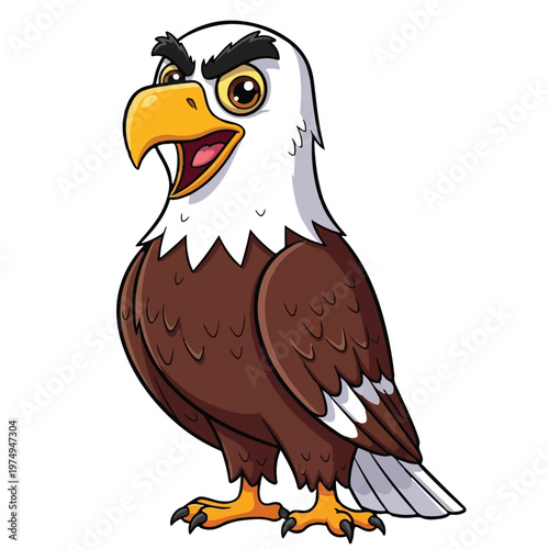 Eagle Fierce Cartoon Bird Commercial