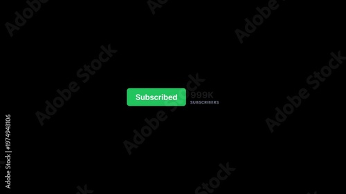 Subscribe button animation with subscriber counter