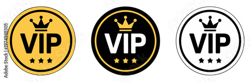 luxury vip membership badge collection