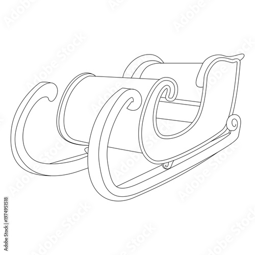 Santa sleigh sliding