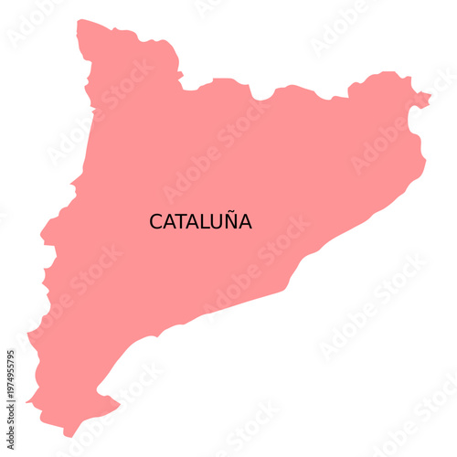 Catalonia autonomous community map