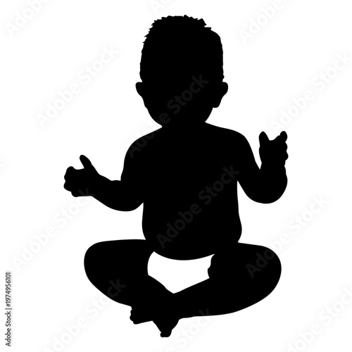Boy boy sitting silhouette
