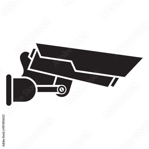 Video camera surveillance flat icon