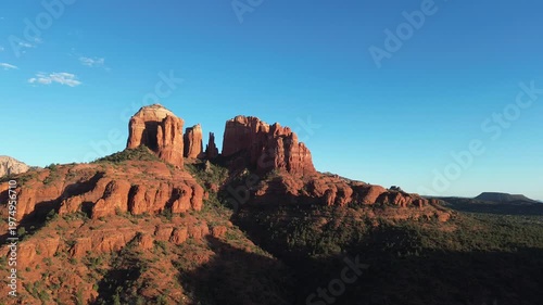 Cathedral Rock on blue sky - Sedona, Arizona