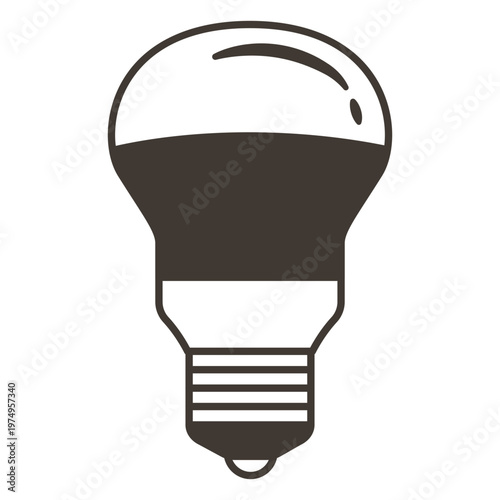 Arbitrary light bulb stroke icon