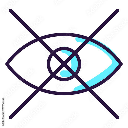 Augmented reality eye icon