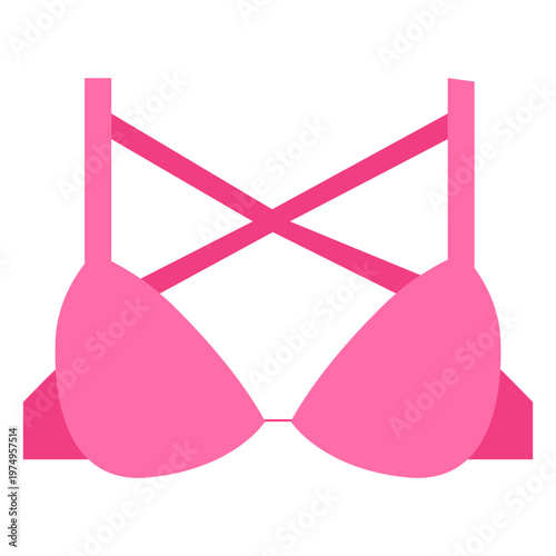 Crossback triangle bra icon