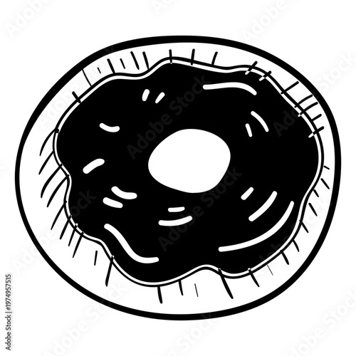 Doughnut hand drawn