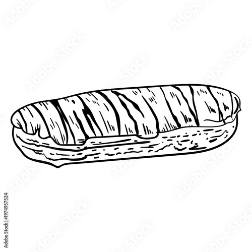 Eclair hand drawn
