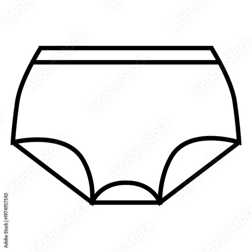 Female briefs stroke icon