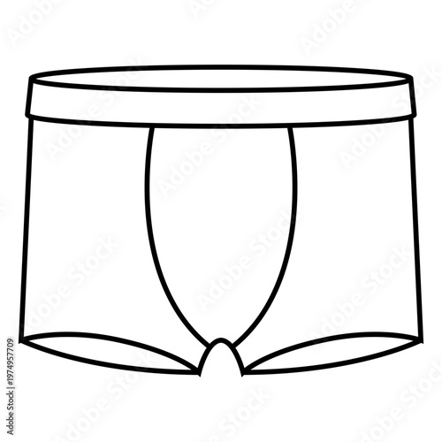 Men trunks stroke icon
