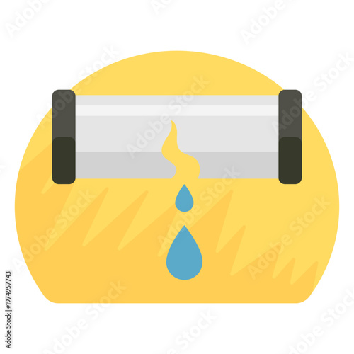 Pipe burst icon