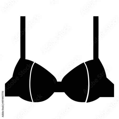 Push up bra flat icon
