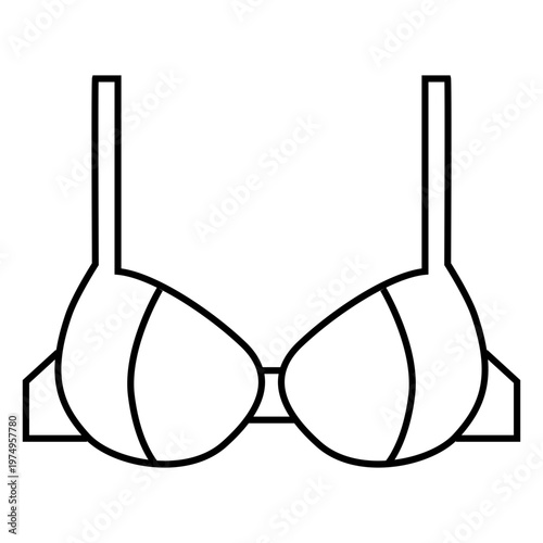 Push up bra stroke icon