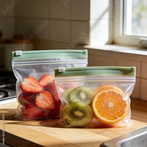 fresh fruit in a kitchen