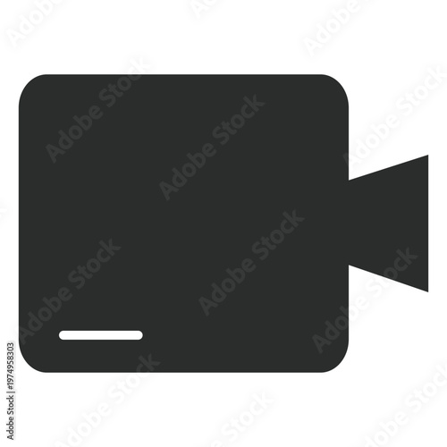 Multimedia camera flat icon
