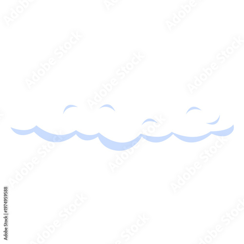 Cloudy forecast illustration