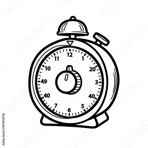 Title vintage alarm clock sketch a timeless reminder of passing moments description a black and white sketch depicts a classic alarm clock