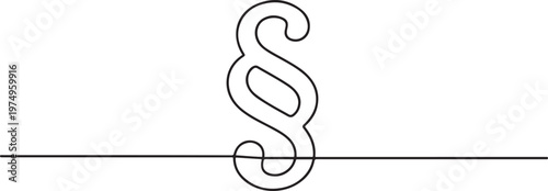 Paragraph icon line continuous drawing vector. One line Paragraph icon. one line Icon drawing