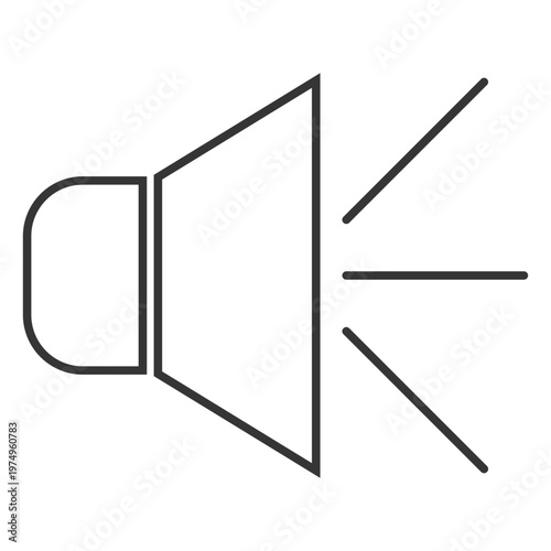 Speaker line style icon
