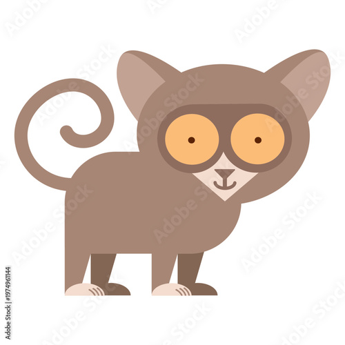 Tarsier primate illustration