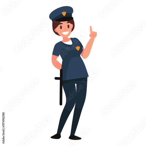 Policewoman illustration