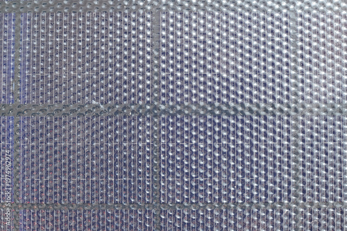 Full frame texture of portable solar panel cell.