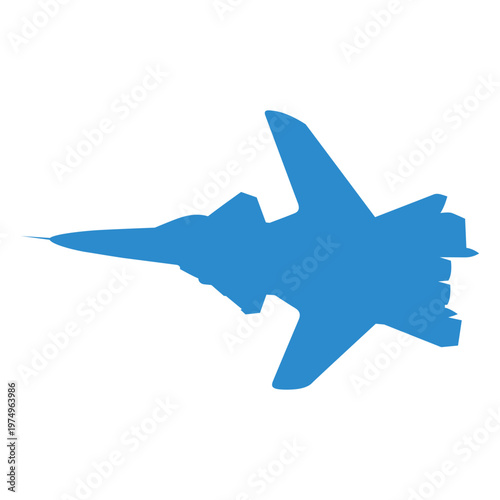 Plane fighter wing silhouette