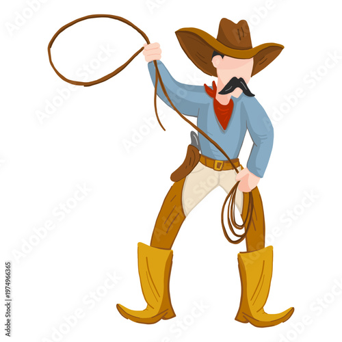Cowboy with rope