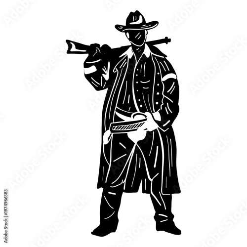 Cowboy with rifle