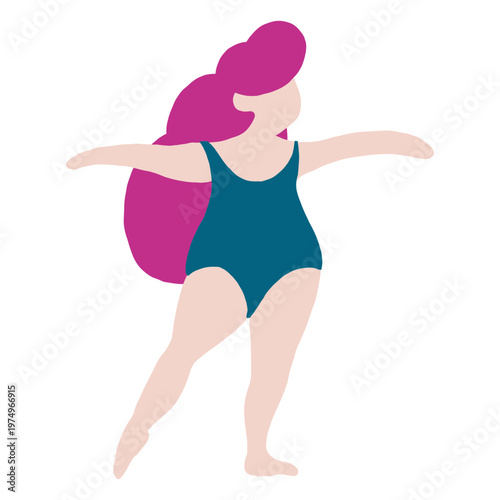 Amateur ballet dance pose ballet