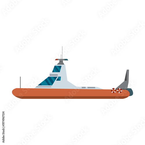 Police patrol boat icon