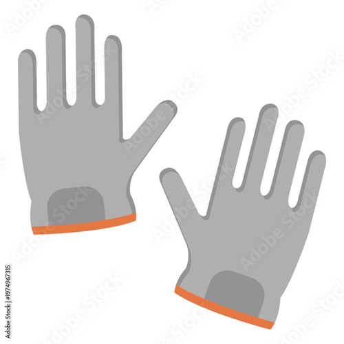 Glove pair illustration