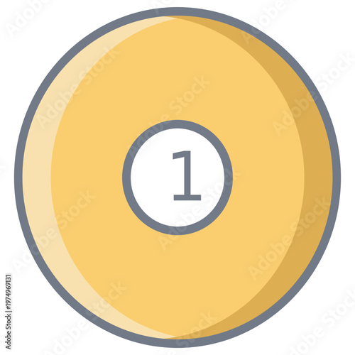 Ball one circle flat