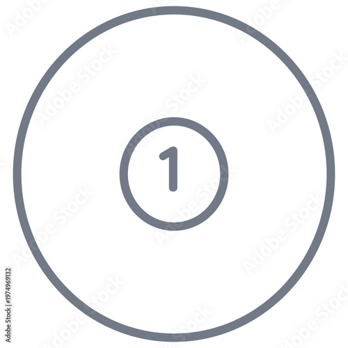 Ball one circle stroke