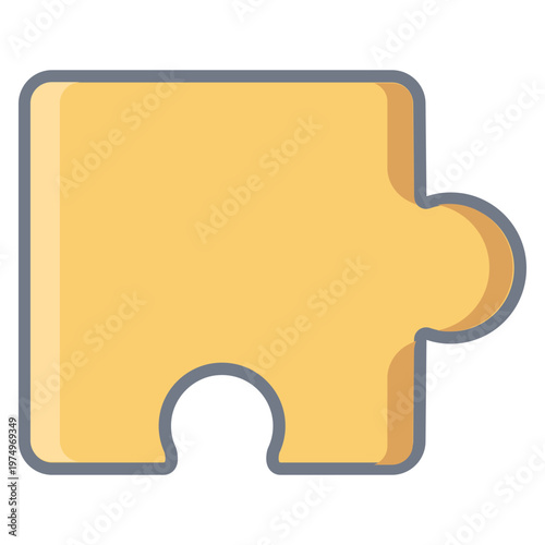 Detail piece puzzle flat